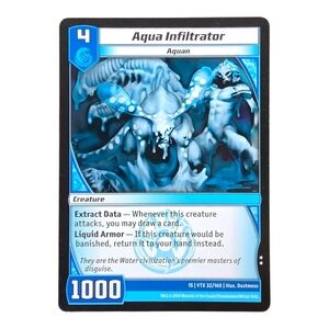 2014 Kaijudo Aqua Infiltrator Trading Card